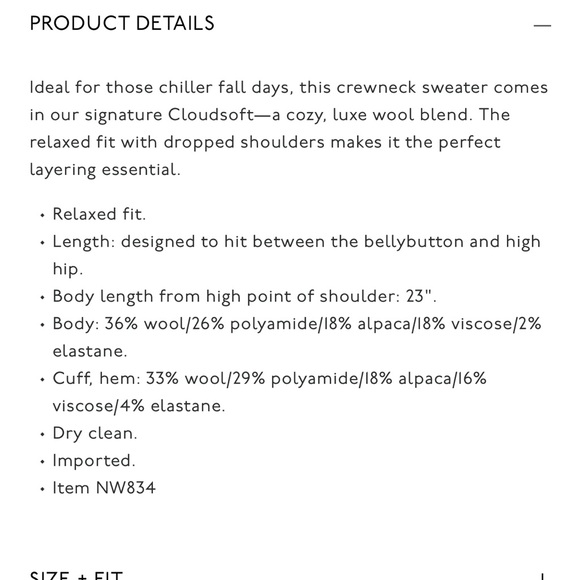 NEW CONDITION! MADEWELL CLOUDSOFT CREW NECK SWEATER in Hydrangea Blue. Sz.MED - Picture 9 of 12